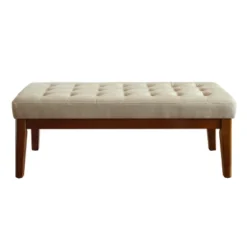 Claire Tufted Upholstered Bench - Adore Decor -Baxton Furniture Store GUEST 0226b40d 47d8 4df0 94c4 5a7508852c3d