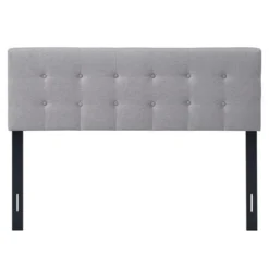 Costway Full/Queen Size Headboard Linen Fabric Upholstered Button Tufted Solid Wood Leg -Baxton Furniture Store GUEST 038c6858 d126 4681 b0d3 fa85828ff560