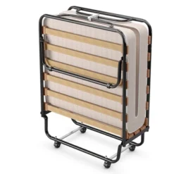 Costway Portable Folding Bed With Mattress Rollaway Cot Made In Italy NavyBeige 21 Costway Portable Folding Bed With Mattress Rollaway Cot Made In Italy NavyBeige -Baxton Furniture Store GUEST 03ba1842 01ad 4292 a4e2 7777e265b933