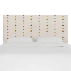 French Seam Slipcover Headboard Peak Mustard - Cloth & Company