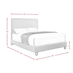 Emery Upholstered Queen Platform Bed Charcoal Black - Picket House Furnishings 15 Emery Upholstered Queen Platform Bed Charcoal Black - Picket House Furnishings -Baxton Furniture Store GUEST 08cc82c2 86ec 4e16 8907 3e38daa1c127