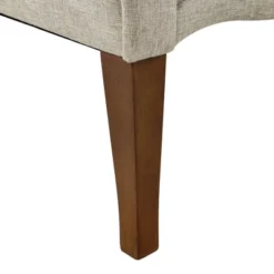 HOMCOM Traditional Style Entryway Bed End Shoe Bench With Button Tufted And Rounded Arm For Living Room -Baxton Furniture Store GUEST 0a45a36a 25a0 40de 9cdb f6830a1b81a6