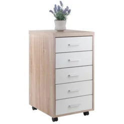 Kenner Mobile 5 Drawer Storage Cabinet Wood - Winsome -Baxton Furniture Store GUEST 0d2f05da 98cc 449f b899 29436f421001