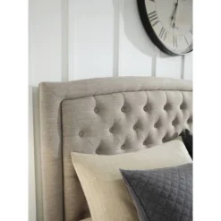 Jerary Queen Upholstered Bed Gray - Signature Design By Ashley -Baxton Furniture Store GUEST 0dd4a9a0 e3bd 4a98 ae7c f95a4fe4a995