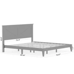 Glenwillow Home Farmhouse Solid Wood Platform Bed -Baxton Furniture Store GUEST 0eb928cb bf49 48c9 aa2a 22da600fac89