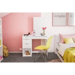 Joplin Vanity With Mirror White - Polifurniture -Baxton Furniture Store GUEST 0edd86af 8705 4752 80d7 4a903f70db93