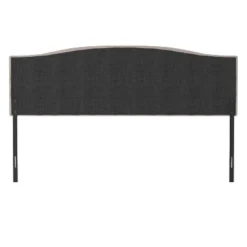 King/California King Provence Upholstered Arch Adjustable Tufted Headboard With Frame Linen Fabric - Hillsdale Furniture -Baxton Furniture Store GUEST 0efbdce2 2bef 4cb2 8e70 ee28ed35c259