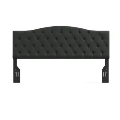 Glenwillow Home Oros Tufted-Camelback Upholstered Headboard -Baxton Furniture Store GUEST 110a26cf 2c44 4a5e 8520 4f53e11c0412