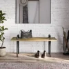 Sera Small Entryway Bench Natural - WyndenHall -Baxton Furniture Store GUEST 111ec4be 8f5c 4cd8 9383 3608d482fc83