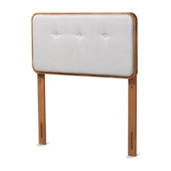 Twin Palina Upholstered And Wood Headboard - Baxton Studio -Baxton Furniture Store GUEST 1213c149 a97b 4765 bf3d 858cd5610aa4