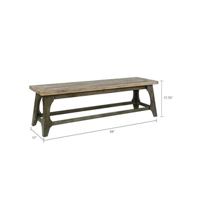 Oliver Dining Bench Gray 8 Oliver Dining Bench Gray - Image 6