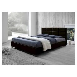 Vivaldi Modern And Contemporary Faux Leather Padded Platform Base Bed Frame - Baxton Studio -Baxton Furniture Store GUEST 152bc0a4 e22c 45b2 b190 08181d0227f8