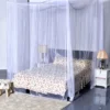 4 Corner Post Bed Canopy Mosquito Net Full Queen King Size Netting Bedding White -Baxton Furniture Store GUEST 15492aee bd94 43fd 8b8d c318fdb70cd1