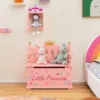 Costway Kids Princess Wooden Bench Seat Toy Box Storage Organizer Children Playroom Pink -Baxton Furniture Store GUEST 16f1a688 780b 4b17 a0c9 0ad8b3aed784