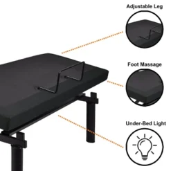 Serene Dual Massage Adjustable Bed Frame - HOMES: Inside + Out -Baxton Furniture Store GUEST 178165e4 1f8d 415f 8ba3 08638658c101