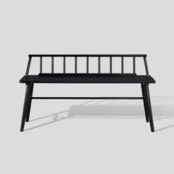 Transitional Low-Back Spindle Entryway Bench - Saracina Home -Baxton Furniture Store GUEST 178d932f df39 42d5 b150 ebfcdbfd8782