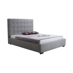 Queen Rowanne Storage Bed Light Gray Fabric - Alder Bay -Baxton Furniture Store GUEST 182a71ce b77e 401d 8776 b2c7e5f40d82