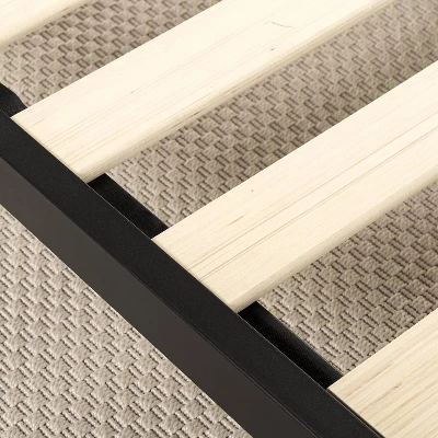 Trisha Platforma Bed Frame With Headboard Black - Zinus 6 Trisha Platforma Bed Frame With Headboard Black - Zinus - Image 4