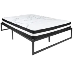 Emma And Oliver 14" Platform Bed Frame & 10" Mattress In A Box - No Box Spring Required -Baxton Furniture Store GUEST 1a07f24e ff32 43f9 9434 6178f1f1ce43
