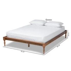 Romy Wood Bed Frame Ash Walnut - Baxton Studio -Baxton Furniture Store GUEST 1a3b1e39 0736 4859 9226 cb84ca5e05c1