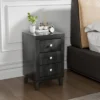 Costway Nightstand Sofa Side Coffee Table With 3 Drawer For Bedroom Living Room Black/Grey/White -Baxton Furniture Store GUEST 1a7e3d07 f1ed 482c 8ff6 e4c0f0501b7e