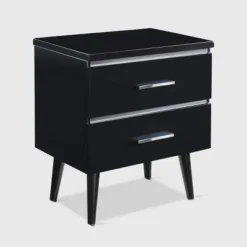 Lennox 2 Drawer Nightstand - Adore Decor -Baxton Furniture Store GUEST 1aac00be 7c23 4e89 a2c1 653ac92d9055