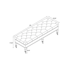 62" Isabelle Bench - Linon 19 62" Isabelle Bench - Linon -Baxton Furniture Store GUEST 1abd2f36 69e7 4ae3 8e7a cfd5e9438085