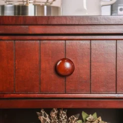 Mereu 1 Drawer Nightstand Cherry - HOMES: Inside + Out -Baxton Furniture Store GUEST 1b568bbf 80ca 4d0d bc28 1f2aaadbc7c3