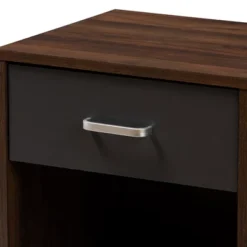 Hansel 1 Drawer And Finished Nightstand Brown/Gray - Baxton Studio 15 Hansel 1 Drawer And Finished Nightstand Brown/Gray - Baxton Studio -Baxton Furniture Store GUEST 1b606d3d 1375 4f98 8151 d5925bea7f1f