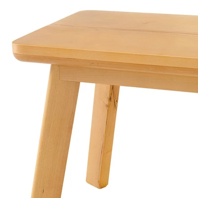 48" Shelburne Dining Bench Warm Natural - Alaterre Furniture 6 48" Shelburne Dining Bench Warm Natural - Alaterre Furniture - Image 4