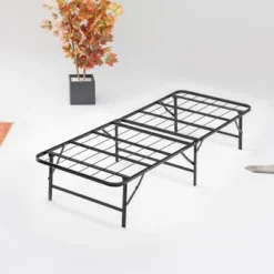 Continental Sleep 14 Inch Quickbase Metal Mattress Platform Bed Frame Foundation With Steel Slats (No Box Spring Needed), Twin, Black -Baxton Furniture Store GUEST 1c4a52c0 defa 4af1 9304 4aa5dcc56a36