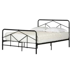Sazena Geometric Metal Platform Bed - South Shore -Baxton Furniture Store GUEST 1c6981fb a7fd 4ea8 a65c d909bb0958b4