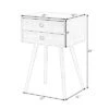 Costway Mid Century Modern 2 Drawers Nightstand In Natural Sofa Side Table End Table -Baxton Furniture Store GUEST 1d577a06 755b 40ce 9d6e a28ef1e783f2
