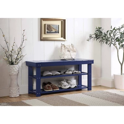 Oxford Utility Mudroom Bench With Shelves - Breighton Home 3 Oxford Utility Mudroom Bench With Shelves - Breighton Home