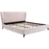 Adele Wingback Upholstered Platform Bed - Adore Decor -Baxton Furniture Store GUEST 215b45c2 5122 473c a019 7a6fb7cd566c