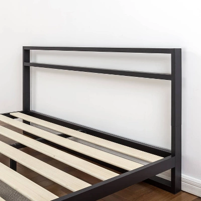 Trisha Platforma Bed Frame With Headboard Black - Zinus 5 Trisha Platforma Bed Frame With Headboard Black - Zinus - Image 3