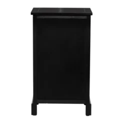 Farmhouse Wooden Chest With Wicker Basket Drawers Black - Olivia & May -Baxton Furniture Store GUEST 22938ce0 5f5a 4884 a81d 31df22378061