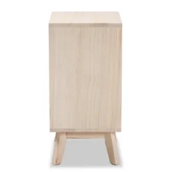 Halian Two-Tone Wood 3 Drawer Nightstand White/Light Brown - Baxton Studio -Baxton Furniture Store GUEST 22ebec89 1d2e 4e39 b2c6 5164f9a2cc20
