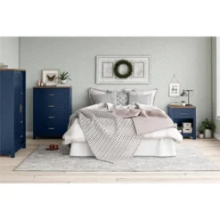Henry 6 Drawer Walnut Top Wide Dresser Navy - Room & Joy -Baxton Furniture Store GUEST 235aa674 3269 45f8 b2e6 19da71b69333