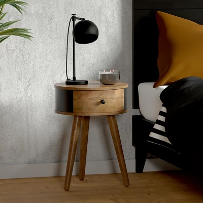 ELuxury Tripod Bedside Nightstand 10 ELuxury Tripod Bedside Nightstand - Image 8