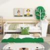 Twin Size Daybed With Desk, Green Tree Shape Shelves-ModernLuxe -Baxton Furniture Store GUEST 291f0f29 92cb 4125 b7e1 20b743542699