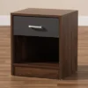 Hansel 1 Drawer And Finished Nightstand Brown/Gray - Baxton Studio 2 Hansel 1 Drawer And Finished Nightstand Brown/Gray - Baxton Studio -Baxton Furniture Store GUEST 29ebf270 1827 45dd a504 a9edfcbbded7