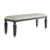 55" House Beatrice Two-Tone Ottoman Beige Fabric/Charcoal/Light Gray - Acme Furniture -Baxton Furniture Store GUEST 2c6172a5 22f2 401c 8021 43d40a6f3e3c