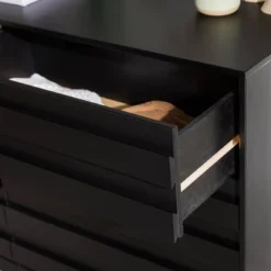 Ilya Solid Wood Modern Panel Front 6 Drawer Dresser - Saracina Home -Baxton Furniture Store GUEST 2dc1e829 bc08 48d3 8058 ca72b93eb72b