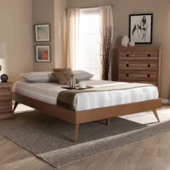 Lissette Wood Platform Bed Frame - Baxton Studio -Baxton Furniture Store GUEST 2de9e62c 5133 4afb 9488 0b19310e1c69