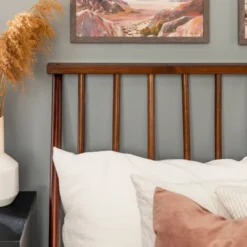 Boho Solid Wood Spindle Platform Bed - Saracina Home -Baxton Furniture Store GUEST 2e030a6f 4f27 4e38 93bf c028f836cd37