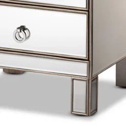 Ewan Mirrored 3 Drawer Nightstand Silver - Baxton Studio -Baxton Furniture Store GUEST 2fd8ea20 61a9 4b2d b753 9ccce8d744cc