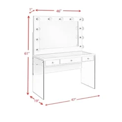2pc Jayden Vanity Set White - Picket House Furnishings -Baxton Furniture Store GUEST 3012bef4 8470 4126 bf67 69540eb9eba7