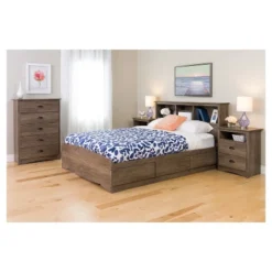 Queen Salt Spring Headboard Drifted Gray - Prepac -Baxton Furniture Store GUEST 30254a3d a342 4648 9449 95eee6dfc4f0