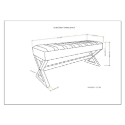 David Large Ottoman Bench - WyndenHall 23 David Large Ottoman Bench - WyndenHall -Baxton Furniture Store GUEST 30ee768a 2804 4f22 a533 7a6f62b9bd72